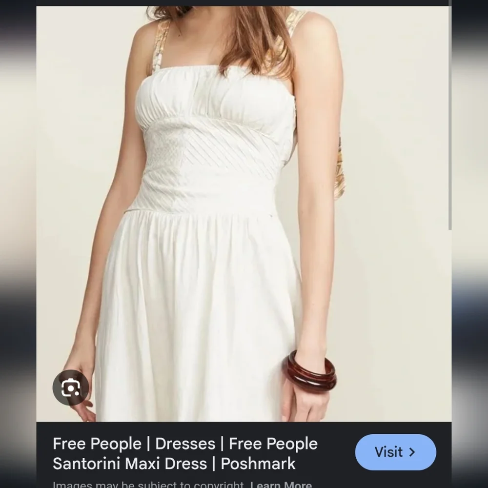 Free People Santorini maxi dress in ecru - Picture 3 of 5